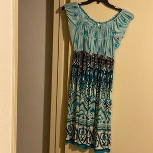 Multiple color dress, size 8